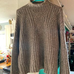 Aerie chunky mock neck sweater
